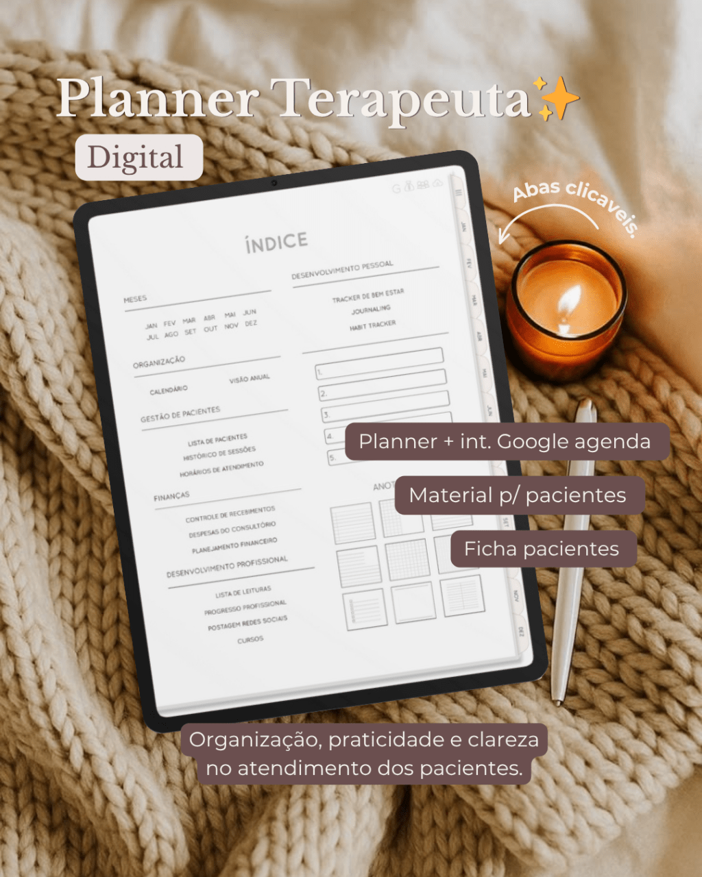 Planner Terapeuta Digital&nbsp;✨